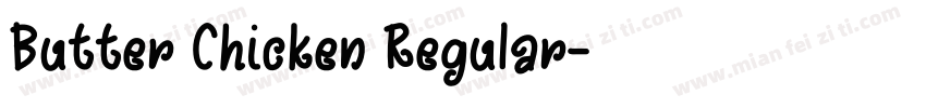Butter Chicken Regular字体转换